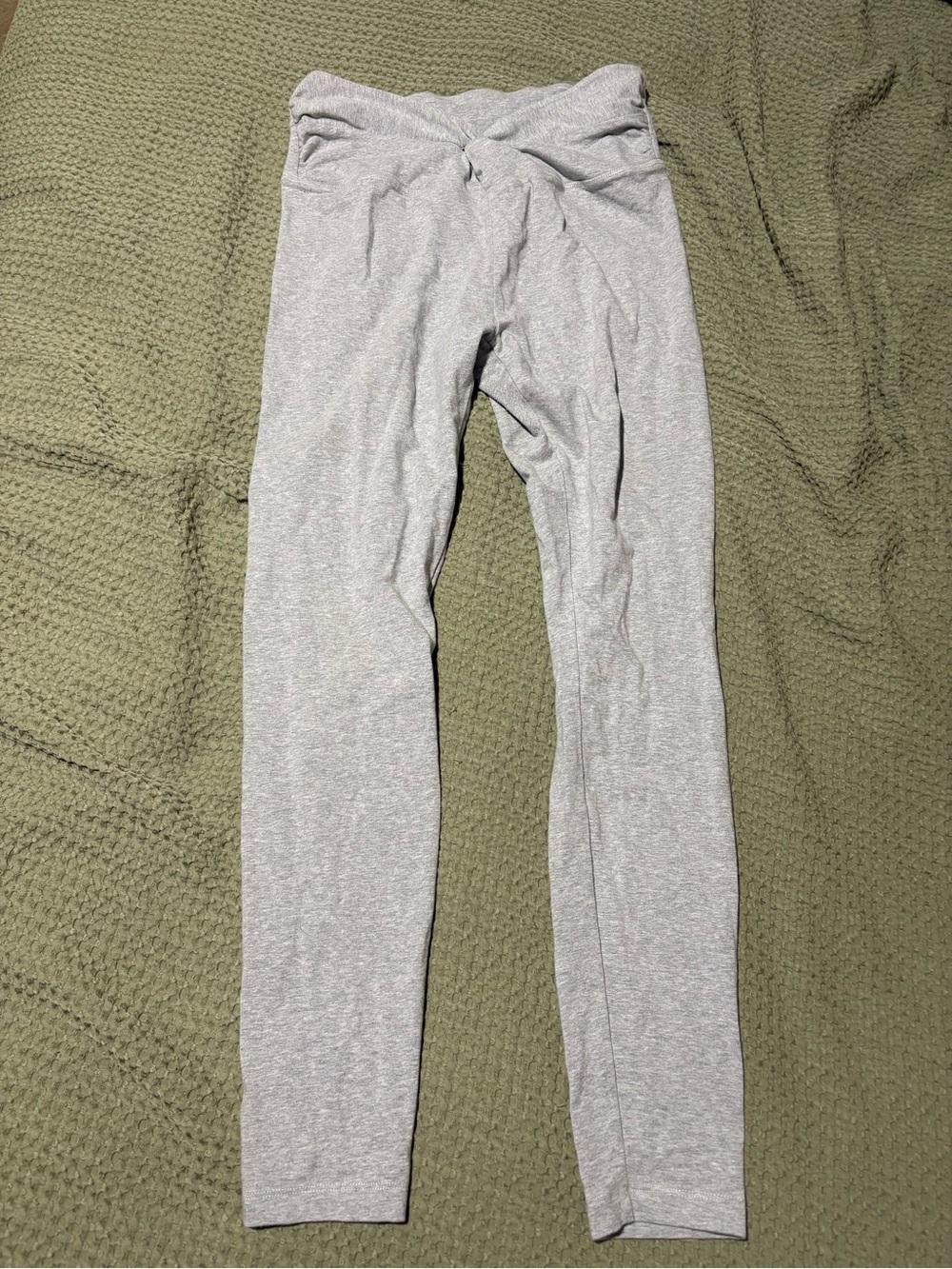 PINK Victoria's Secret Light Gray Leggings - Twist Waist